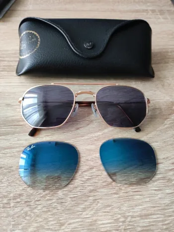 Lunette solaire ray-ban rose gold