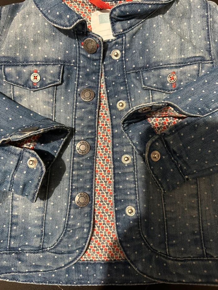 Veste en jean effet délavé - photo numéro 3