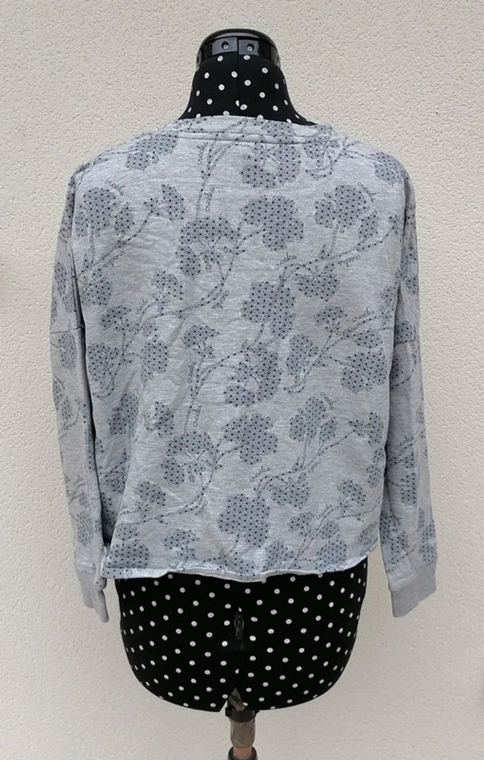 Sweat court gris bleu marine taille M Creeks - photo numéro 4