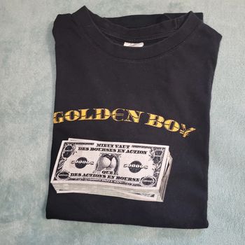 Tee-shirt Vintage Imprimé Golden Boys 👕 B & C  - Taille M