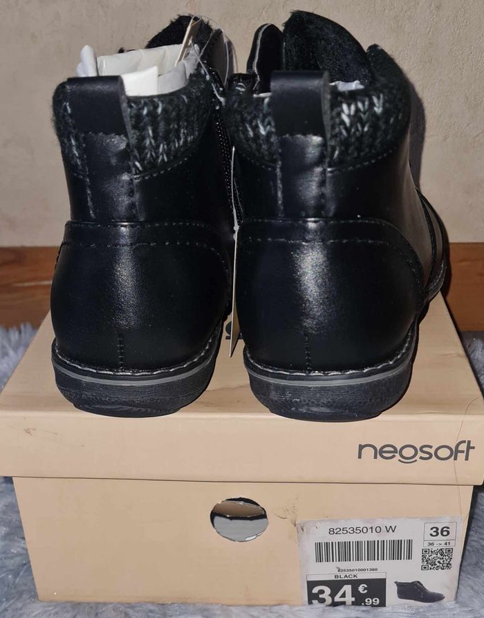Bottines noires hiver pointure 36 - photo numéro 3