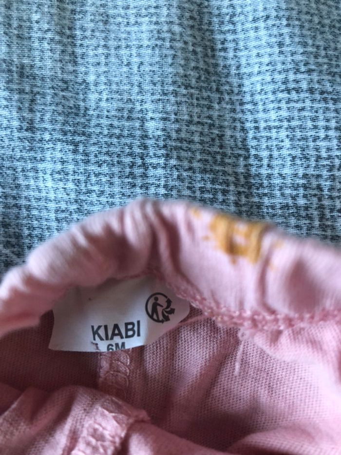Ensemble t shirt short fille 6 mois kiabi - photo numéro 3