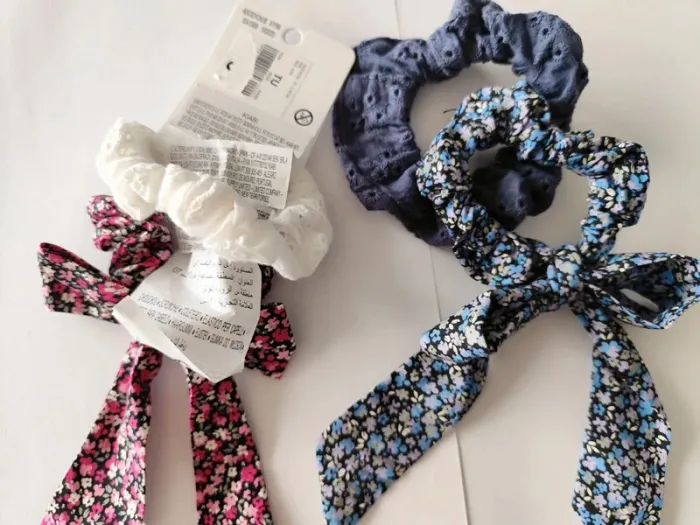Lot de 4 chouchous fleurie liberty kiabi - photo numéro 2