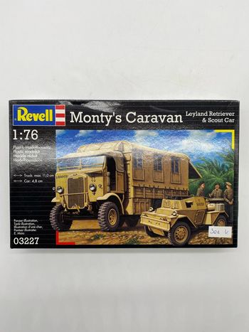 Maquette Revell monty’s caravan leyland retriever & scout car
