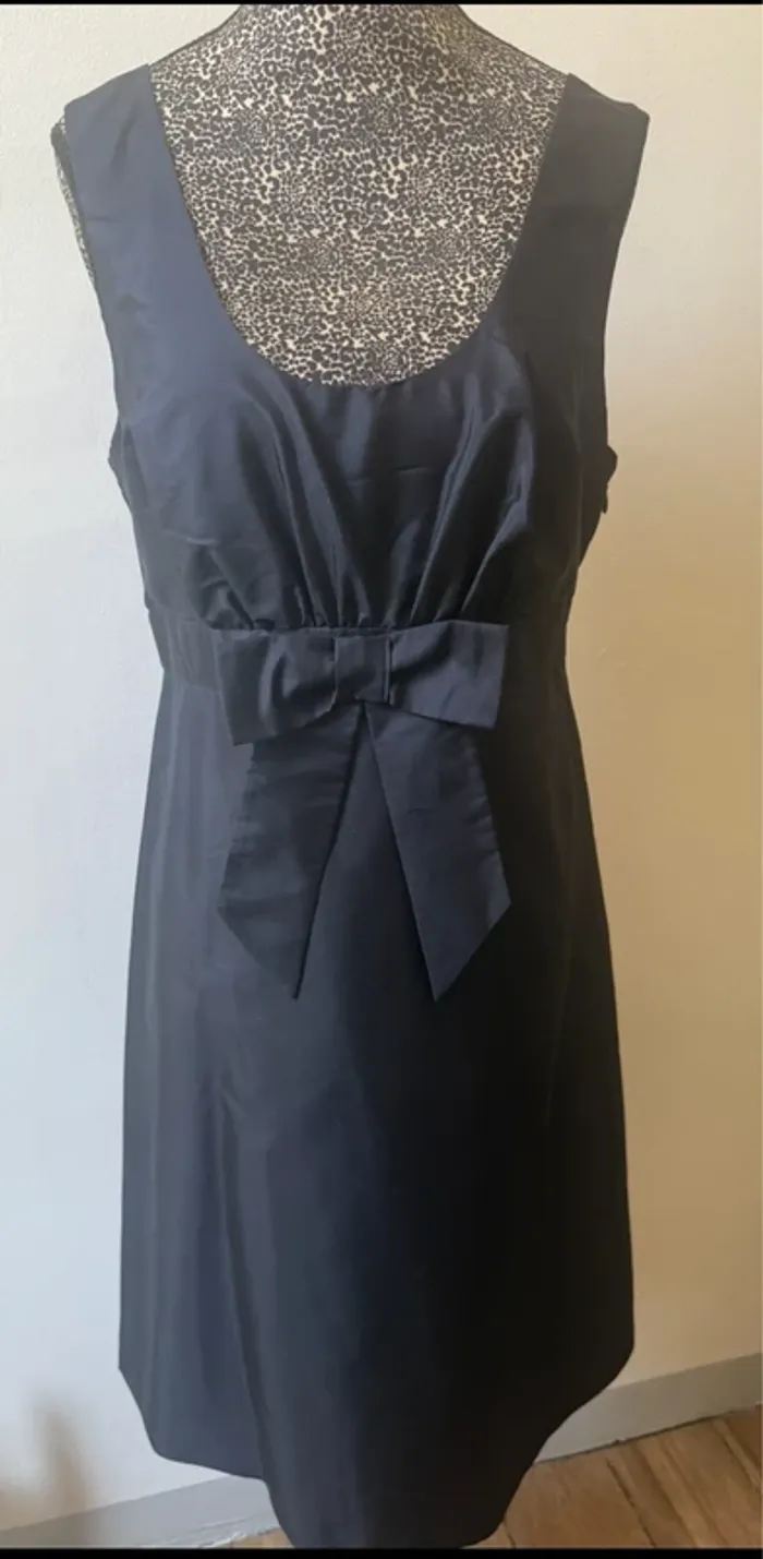Robe chic Caroll vintage – Soie & raffinement - Taille 38 - photo numéro 2