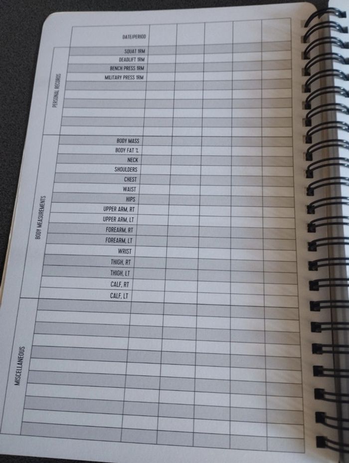 Cahier de fitness - photo numéro 6