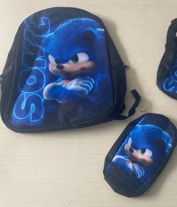 Cartable et trousse neuf sonic