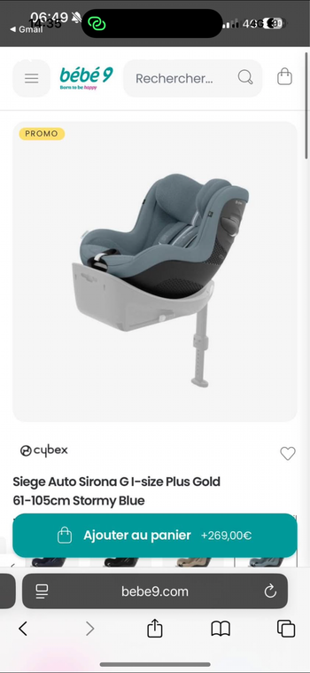 Siège auto CYBEX + BASE