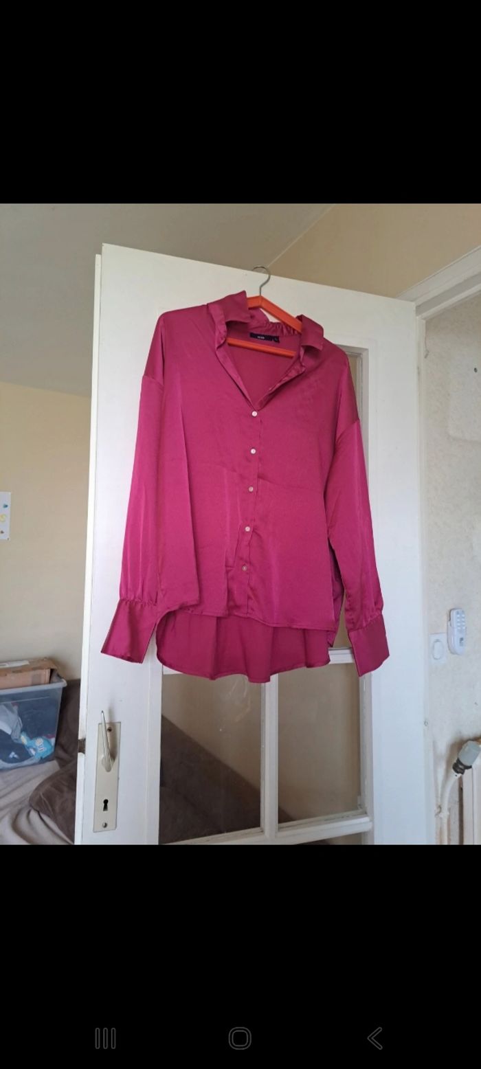 Chemise fluide manche longue retrousable