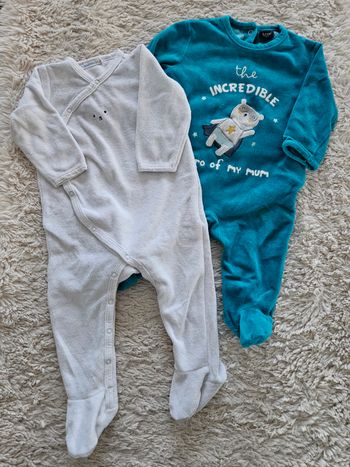Lot 2 pyjamas chaud 