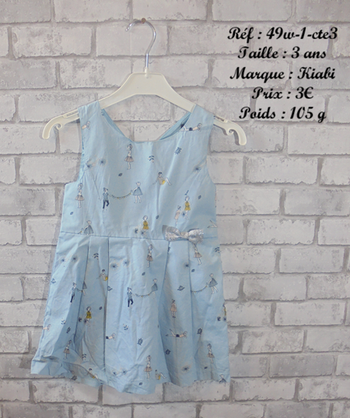 Robe 3 ans Kiabi (49w-1-cte3)