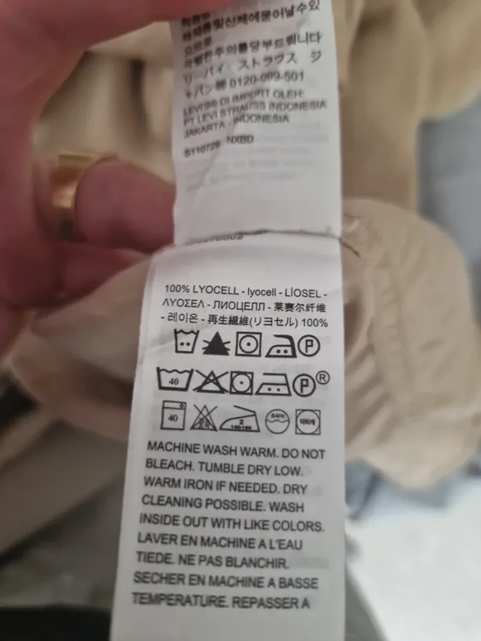Chemise beige levis taille m tres bon etat - photo numéro 10