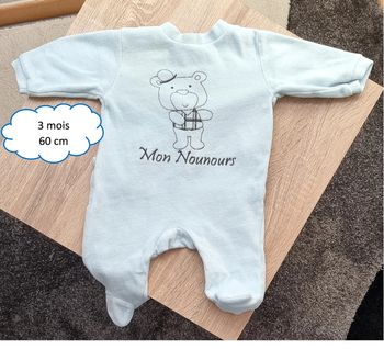 Pyjama épais 3 mois - 60 cm