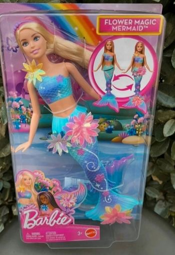Barbie sirène fleur magique neuf