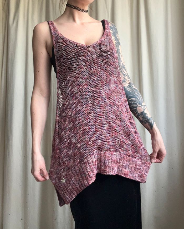 Top maille oversized Cop Copine vintage made in Portugal 🇵🇹 y2k - Taille M - photo numéro 2