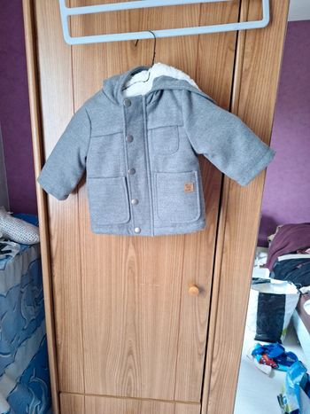 Manteau kiabi gris 6 mois