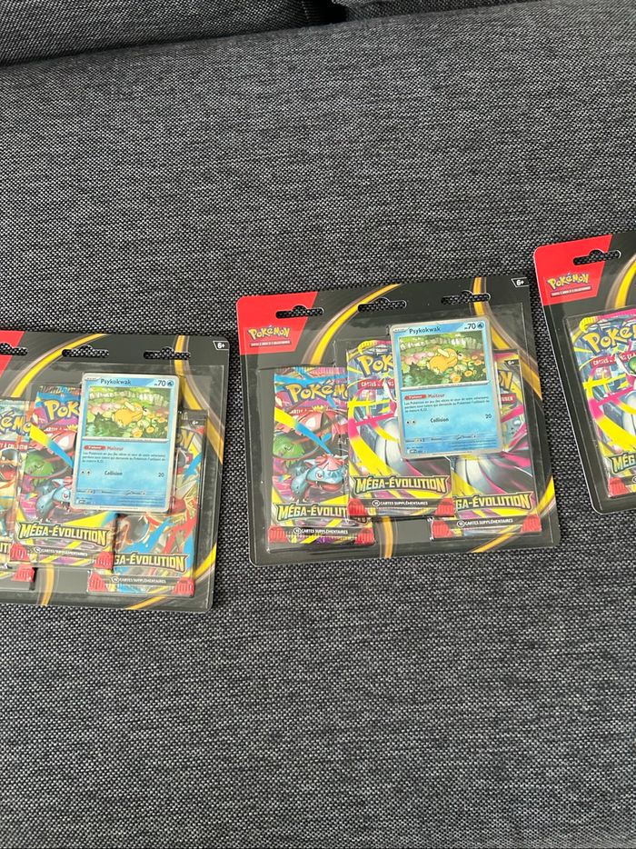 3 Tripacks Mega Évolution + 2 mini-tin Mega Évolution - photo numéro 4