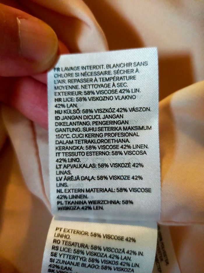 Veste blazer H&M – Taille M – Lin & Viscose - photo numéro 13