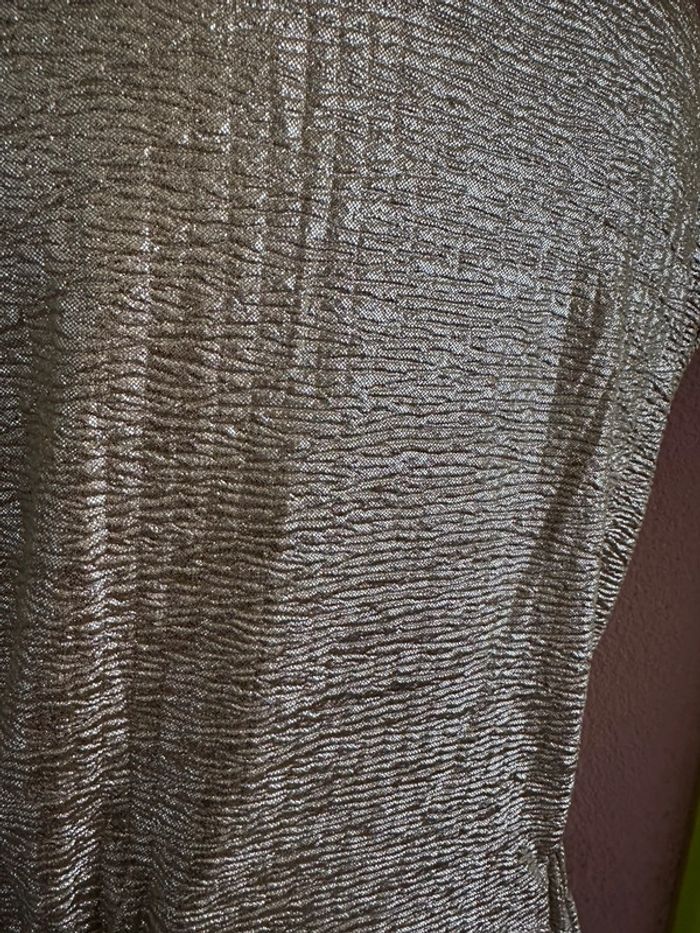 Robe dorée courte Gémo taille S - photo numéro 3