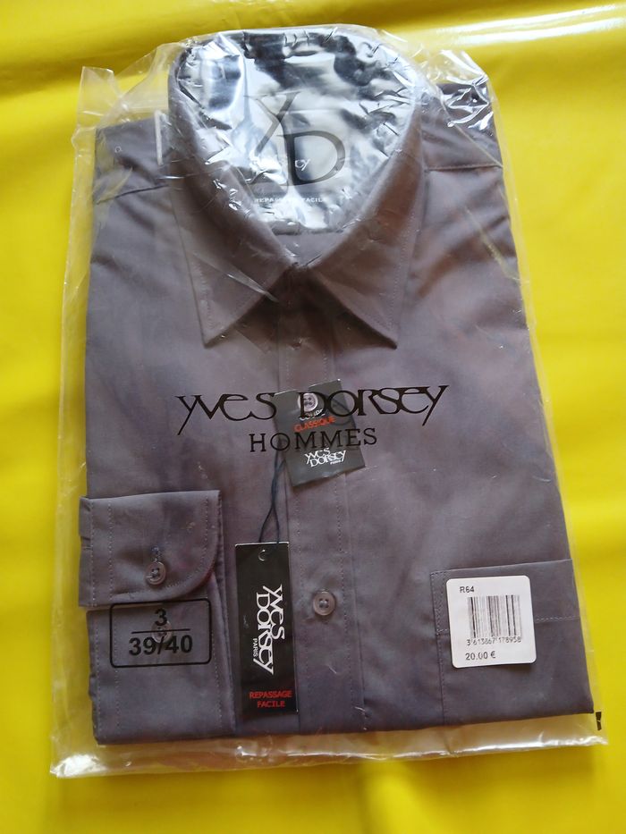 chemise homme manches longues 39/40 taille 3