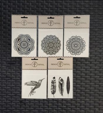 Lot tatouages temporaires ultra réaliste french-tattoo