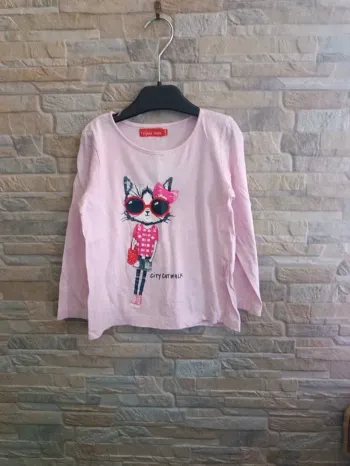 T-shirt rose City Cat Tissaia 4A