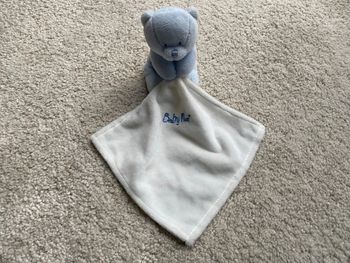 Doudou ourson bleu et son mouchoir Baby Nat 🌻