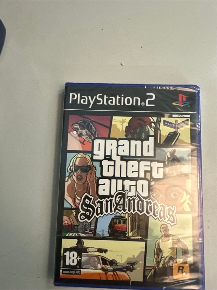 Jeu ps2 gta neuf blister origin gta sanandreas