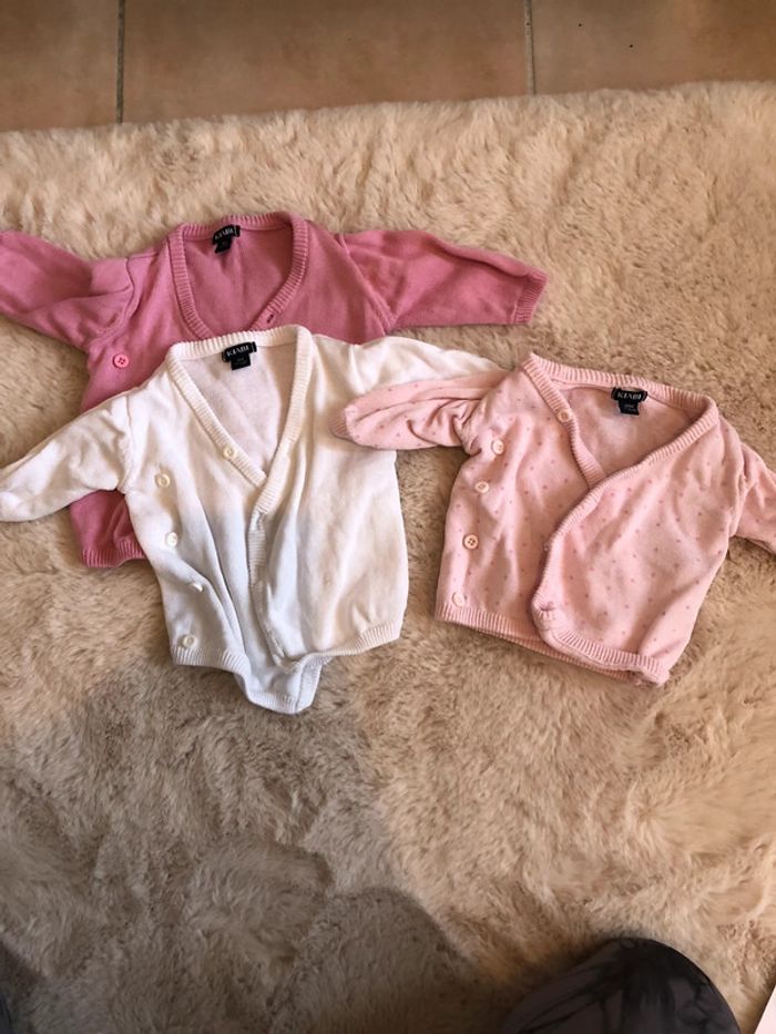 Gilet fille naissance