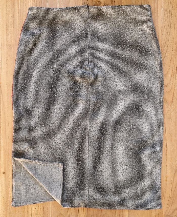 Jupe promod grise et noire avec bande - Taille M - PROMOD - photo numéro 2