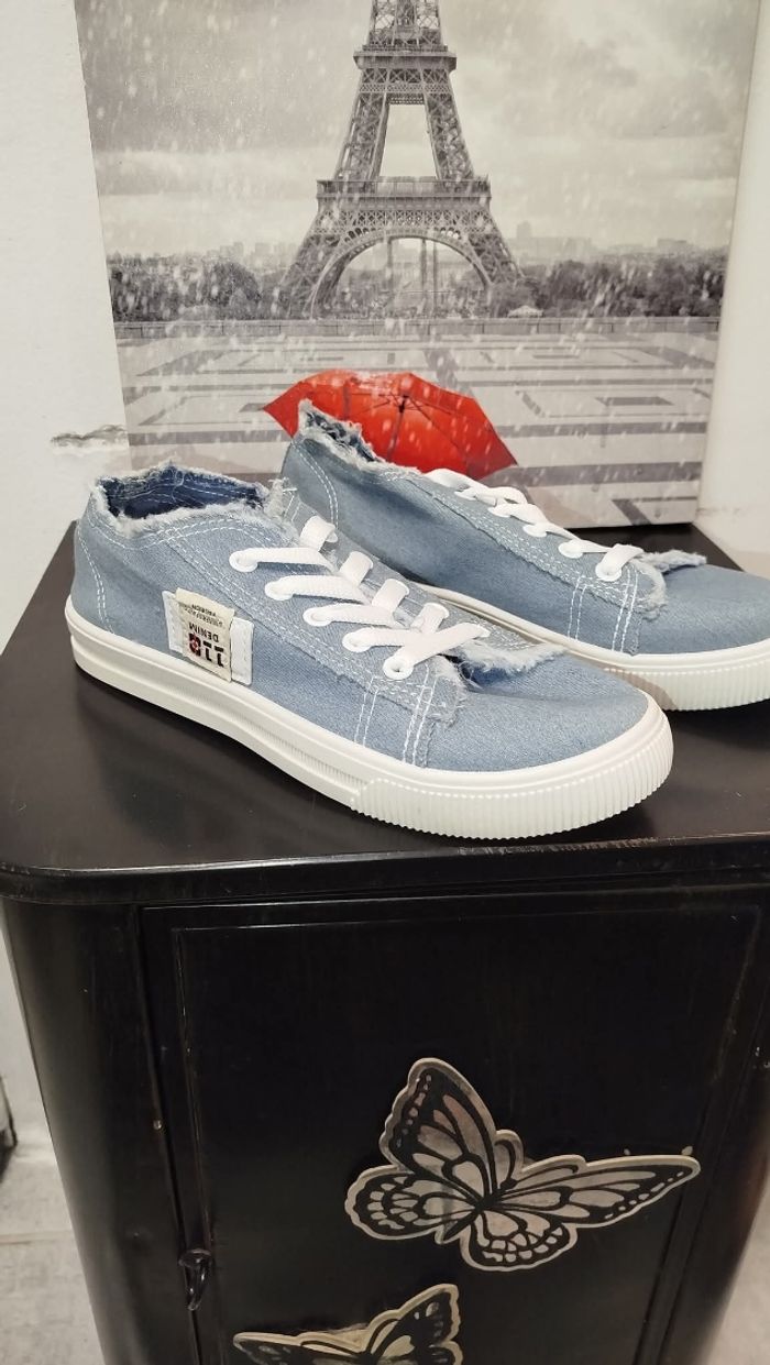 Baskets en jean neuves - photo numéro 3