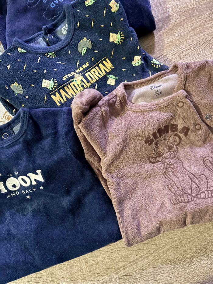 Lot de 5 pyjamas bébé – 3 mois - photo numéro 4