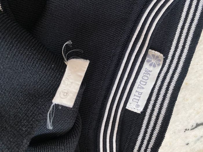 Pull noir col bateau vintage Moda Piu 34/36 - photo numéro 4