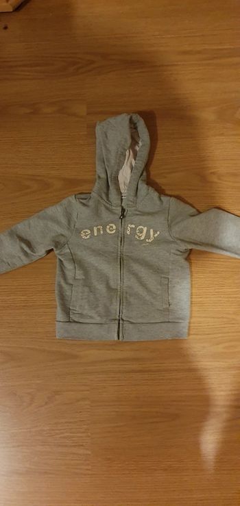gilet sweat okaidi gris