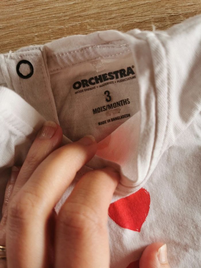 Tee shirt manche courte 3 mois - photo numéro 2