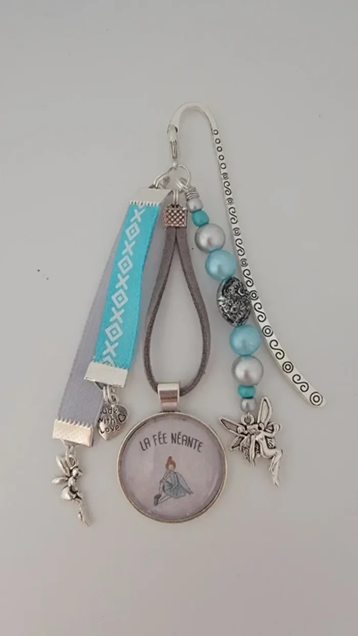 Cadeau humour fée, bijoux de sac ou marque page " la fée néante"