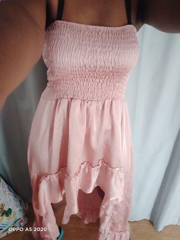 Robe bustier longue asymétrique