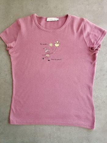 T-shirt prune Taille 1 Cache-Cache