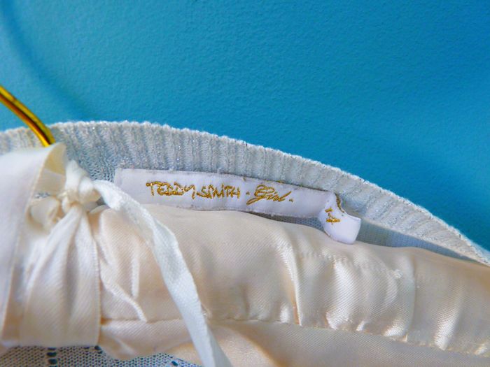 Gilet Fille Teddy Smith 14 ans blanc etoile argent ceremonie mariage TBE - photo numéro 3