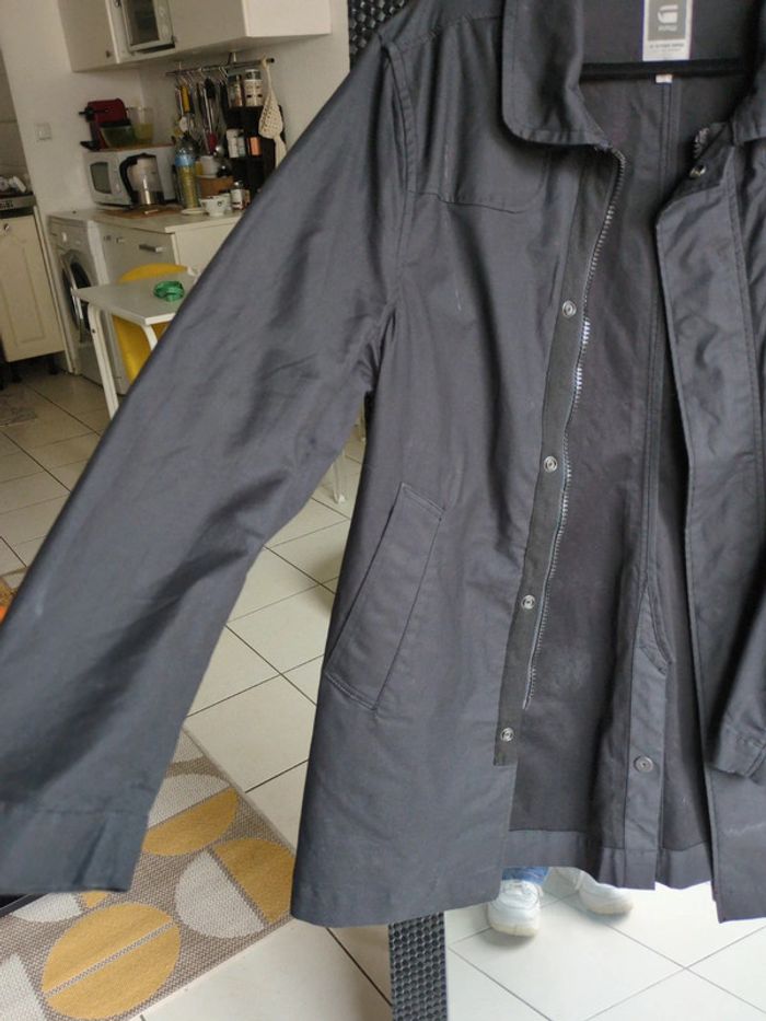 Trench coton noir G star raw XL - photo numéro 2