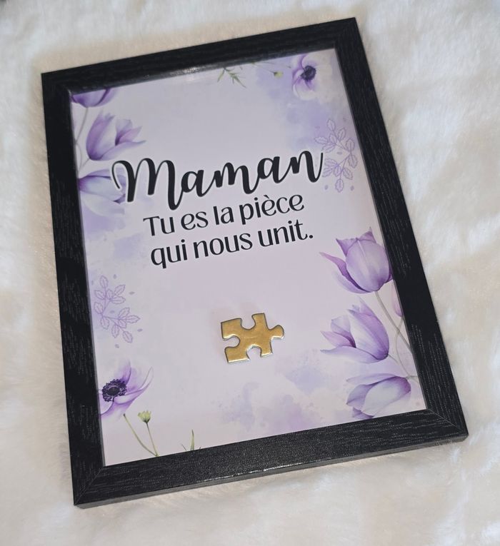 Cadre Maman Tu es la pièce qui nous unit. - photo numéro 3