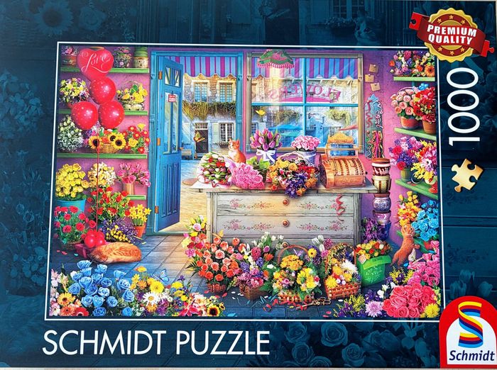 Puzzle Schmidt ambiance colorée chez le fleuriste 1000 p