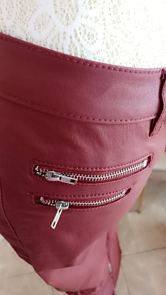 Pantalon semi cuir - photo numéro 1
