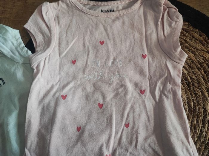 Lot tee shirt fille 3 mois - photo numéro 2