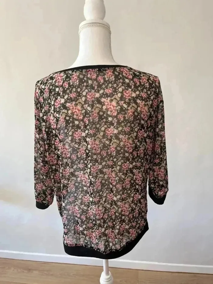 Blouse fleurie - Taille L - photo numéro 3