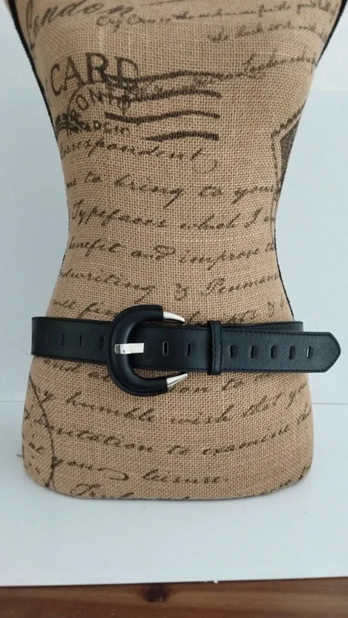 Ceinture noire 90 cm femme
