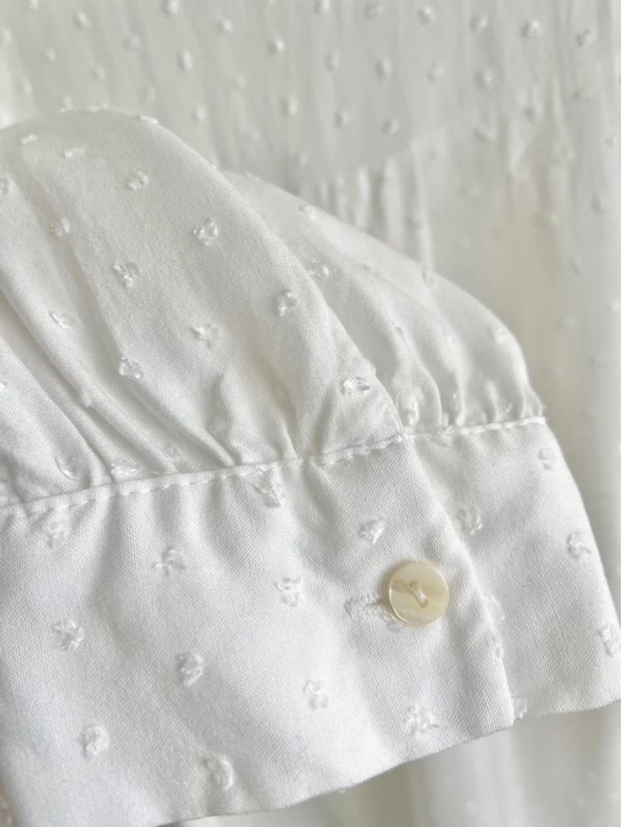 Magnifique blouse romantique avec col Claudine un peu carré, style cottagecore - photo numéro 6