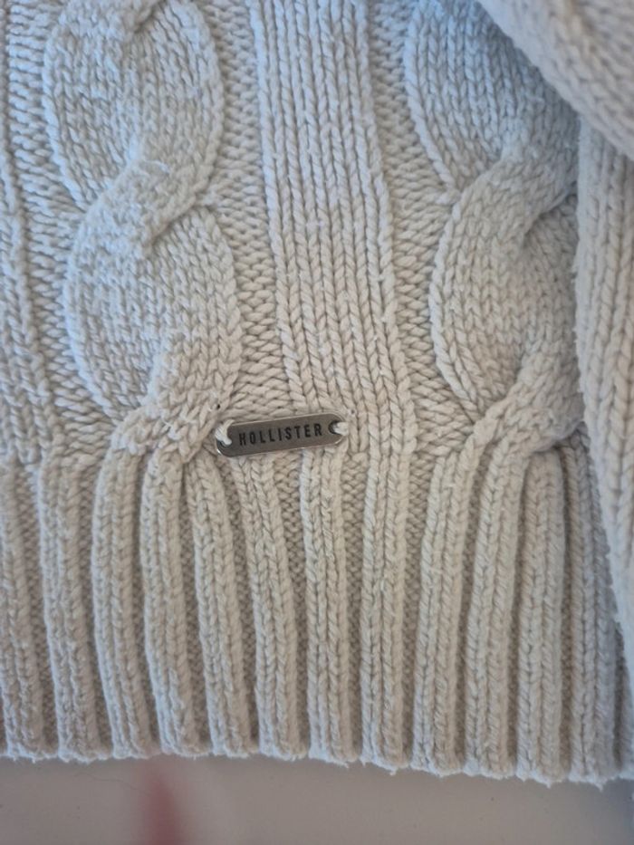 Pull court blanc hollister - photo numéro 5