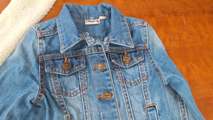 Veste mixte en jean creeks 5 ans col amovible - photo numéro 4