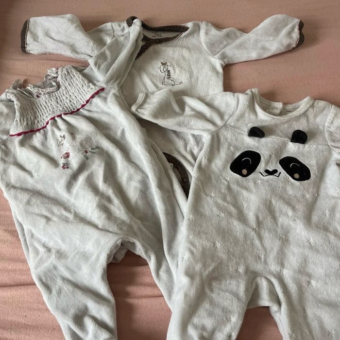 Lot 3 pyjamas — 0/3 mois & 3 mois - photo numéro 2